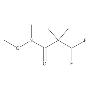 3,3-difluoro-N-methoxy-N,2,2-trimethylpropanamide结构式