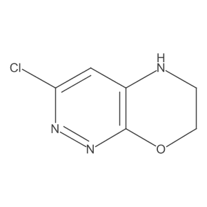 3-Chloro-6,7-dihydro-5H-pyridazino[3,4-B][1,4]oxazine结构式