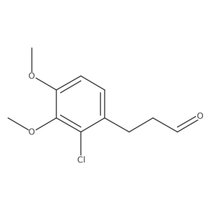 3-(2-Chloro-3,4-dimethoxyphenyl)propanal结构式