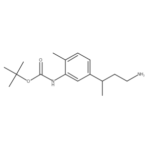 tert-butyl N-[5-(4-aminobutan-2-yl)-2-methylphenyl]carbamate Structure