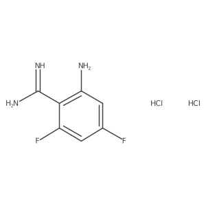 2-Amino-4,6-difluorobenzimidamide dihydrochloride Structure