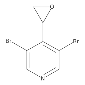 3,5-Dibromo-4-(oxiran-2-yl)pyridine结构式