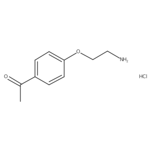 1-[4-(2-Aminoethoxy)phenyl]ethan-1-one hydrochloride结构式