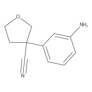 3-(3-Aminophenyl)oxolane-3-carbonitrile结构式