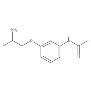 N-[3-(2-aminopropoxy)phenyl]acetamide Structure