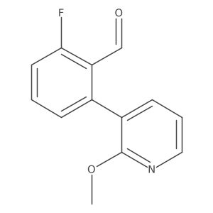2-Fluoro-6-(2-methoxypyridin-3-yl)benzaldehyde Structure
