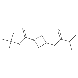 Tert-butyl 3-(3-methyl-2-oxobutyl)azetidine-1-carboxylate结构式