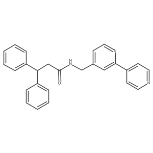 N-([2,4'-bipyridin]-4-ylmethyl)-3,3-diphenylpropanamide结构式