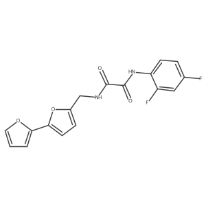 N1-([2,2'-bifuran]-5-ylmethyl)-N2-(2,4-difluorophenyl)oxalamide Structure
