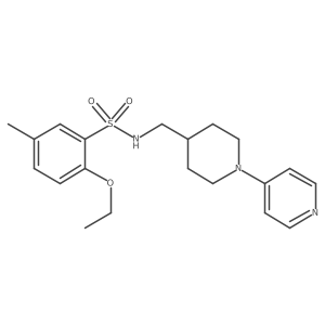 2-ethoxy-5-methyl-N-((1-(pyridin-4-yl)piperidin-4-yl)methyl)benzenesulfonamide Structure