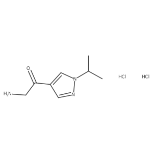 2-amino-1-[1-(propan-2-yl)-1H-pyrazol-4-yl]ethan-1-one dihydrochloride Structure