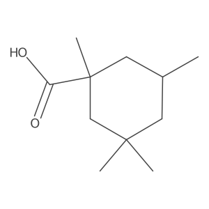1,3,3,5-Tetramethylcyclohexane-1-carboxylic acid Structure