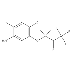 5-(1,1,2,3,3,3-Hexafluoropropoxy)-4-chloro-2-fluoro-aniline Structure