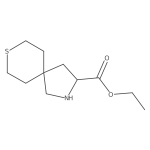 Ethyl 8-thia-2-azaspiro[4.5]decane-3-carboxylate Structure