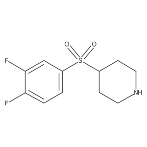 4-(3,4-Difluorobenzenesulfonyl)piperidine Structure