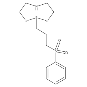 3-(Phenylsulfonyl)propylboronic acid diethanolamine ester结构式