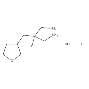 2-(Aminomethyl)-2-fluoro-3-(oxolan-3-yl)propan-1-amine dihydrochloride Structure