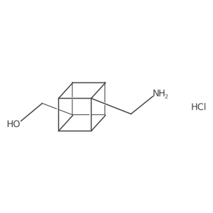 ((1s,2R,3r,8S)-4-(aminomethyl)cuban-1-yl)methanol hydrochloride Structure