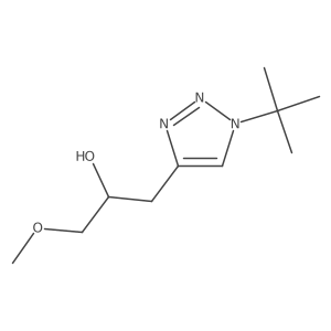 (2S)-1-(1-tert-butyl-1H-1,2,3-triazol-4-yl)-3-methoxypropan-2-ol结构式
