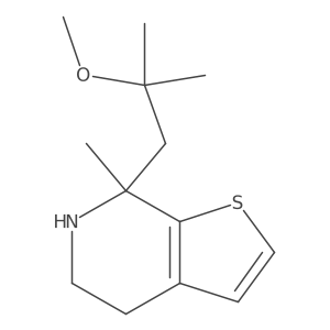 7-(2-methoxy-2-methylpropyl)-7-methyl-4H,5H,6H,7H-thieno[2,3-c]pyridine结构式