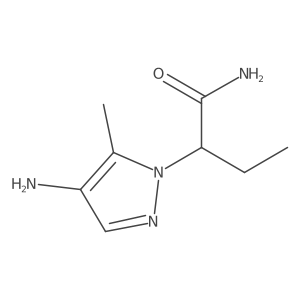 2-(4-amino-5-methyl-1H-pyrazol-1-yl)butanamide Structure