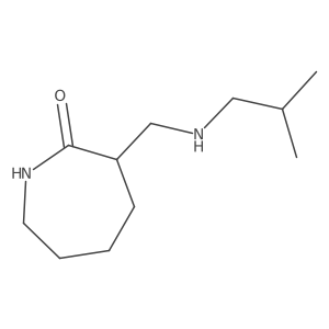 3-{[(2-Methylpropyl)amino]methyl}azepan-2-one结构式