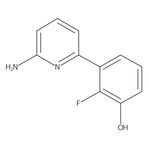 3-(6-Aminopyridin-2-yl)-2-fluorophenol Structure
