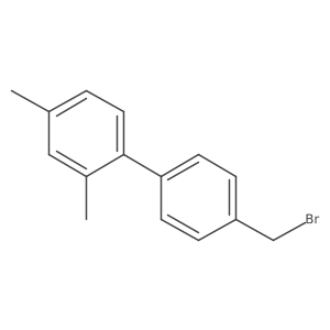 1-[4-(Bromomethyl)phenyl]-2,4-dimethylbenzene结构式