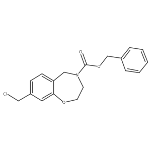 Benzyl 8-(chloromethyl)-2,3,4,5-tetrahydro-1,4-benzoxazepine-4-carboxylate Structure