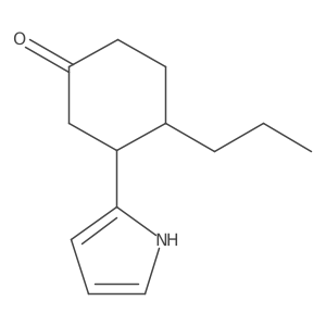 4-propyl-3-(1H-pyrrol-2-yl)cyclohexan-1-one Structure