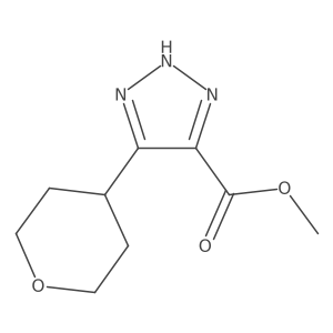 methyl 5-(oxan-4-yl)-1H-1,2,3-triazole-4-carboxylate Structure