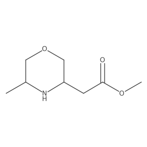 Methyl 2-(5-methylmorpholin-3-yl)acetate Structure