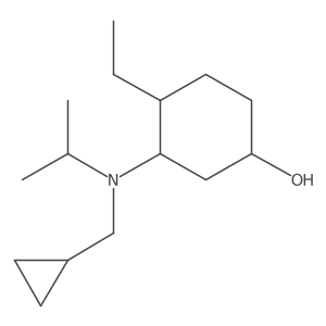 3-[(Cyclopropylmethyl)(propan-2-yl)amino]-4-ethylcyclohexan-1-ol Structure
