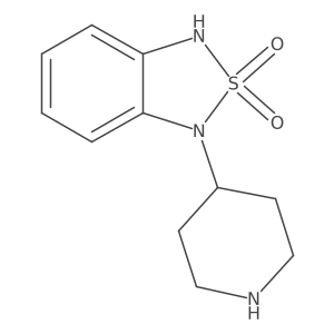 2,1,3-Benzothiadiazole, 1,3-dihydro-1-(4-piperidinyl)-, 2,2-dioxide Structure