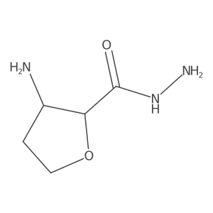 (2R,3S)-3-aminotetrahydrofuran-2-carbohydrazide结构式