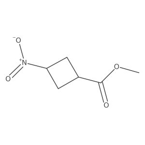 Methyl (1r,3r)-3-nitrocyclobutane-1-carboxylate结构式