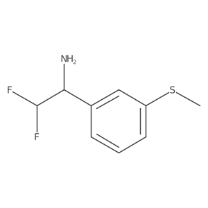 2,2-Difluoro-1-[3-(methylsulfanyl)phenyl]ethan-1-amine Structure