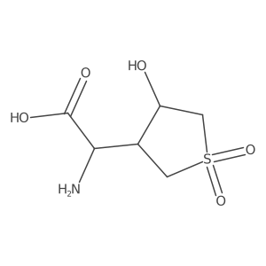 (2S)-2-amino-2-[(3RS,4RS)-4-hydroxy-1,1-dioxo-1lambda6-thiolan-3-yl]acetic acid Structure