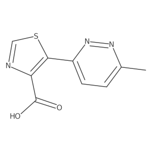 5-(6-Methylpyridazin-3-yl)-1,3-thiazole-4-carboxylic acid Structure