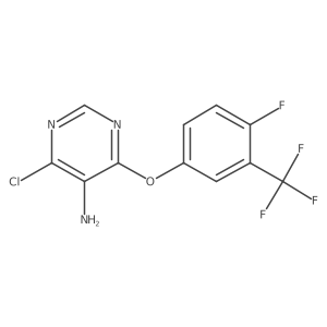 4-Chloro-6-[4-fluoro-3-(trifluoromethyl)phenoxy]-5-pyrimidinamine Structure