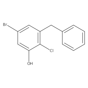 3-Benzyl-5-bromo-2-chlorophenol Structure