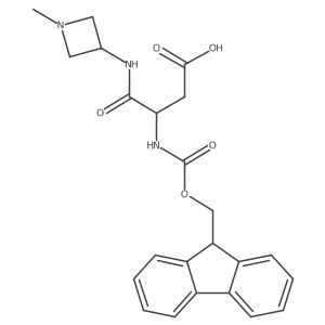 3-({[(9H-fluoren-9-yl)methoxy]carbonyl}amino)-3-[(1-methylazetidin-3-yl)carbamoyl]propanoic acid结构式