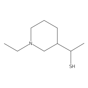 1-(1-Ethylpiperidin-3-yl)ethane-1-thiol结构式