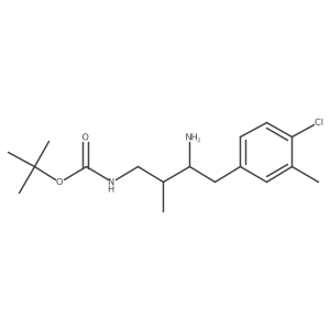 tert-butyl N-[3-amino-4-(4-chloro-3-methylphenyl)-2-methylbutyl]carbamate Structure