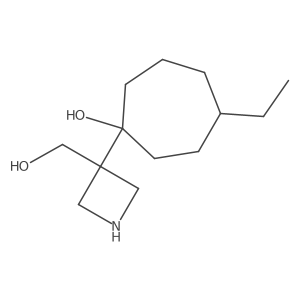 4-Ethyl-1-[3-(hydroxymethyl)azetidin-3-yl]cycloheptan-1-ol Structure