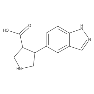 4-(2H-indazol-5-yl)pyrrolidine-3-carboxylic acid Structure
