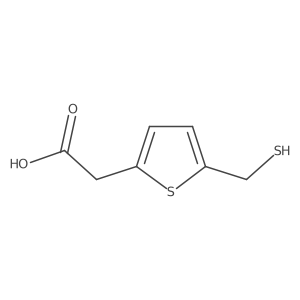 2-[5-(Sulfanylmethyl)thiophen-2-yl]acetic acid结构式