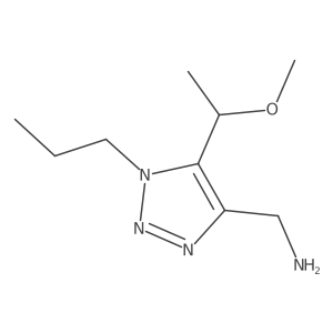 [5-(1-methoxyethyl)-1-propyl-1H-1,2,3-triazol-4-yl]methanamine结构式