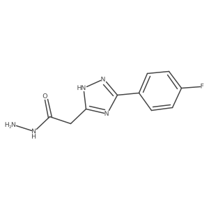 2-(5-(4-Fluorophenyl)-4H-1,2,4-triazol-3-yl)acetohydrazide结构式
