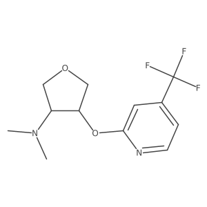 N,N-dimethyl-4-{[4-(trifluoromethyl)pyridin-2-yl]oxy}oxolan-3-amine Structure